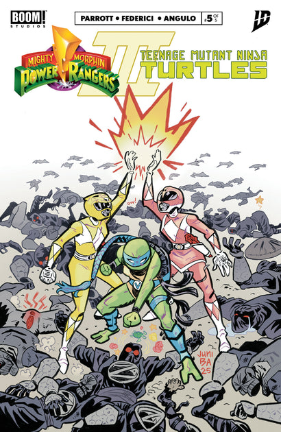MIGHTY MORPHIN POWER RANGERS/TEENAGE MUTANT NINJA TURTLES III #5 COVER B BA
