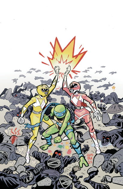 MIGHTY MORPHIN POWER RANGERS/TEENAGE MUTANT NINJA TURTLES III #5 COVER K UNLIMITED BA VIRGIN