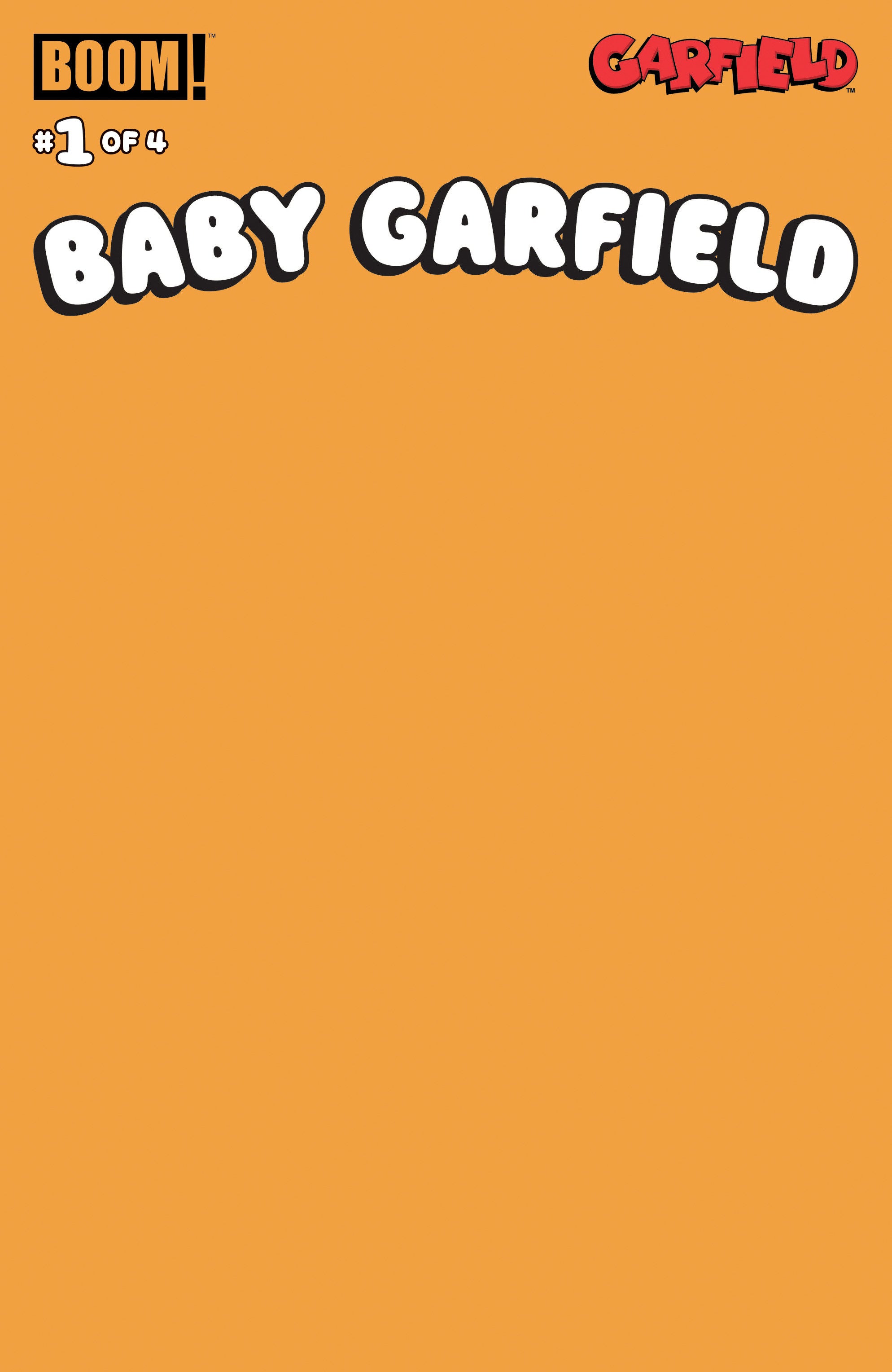 BABY GARFIELD #1 COVER D BLANK ORANGE SKETCH