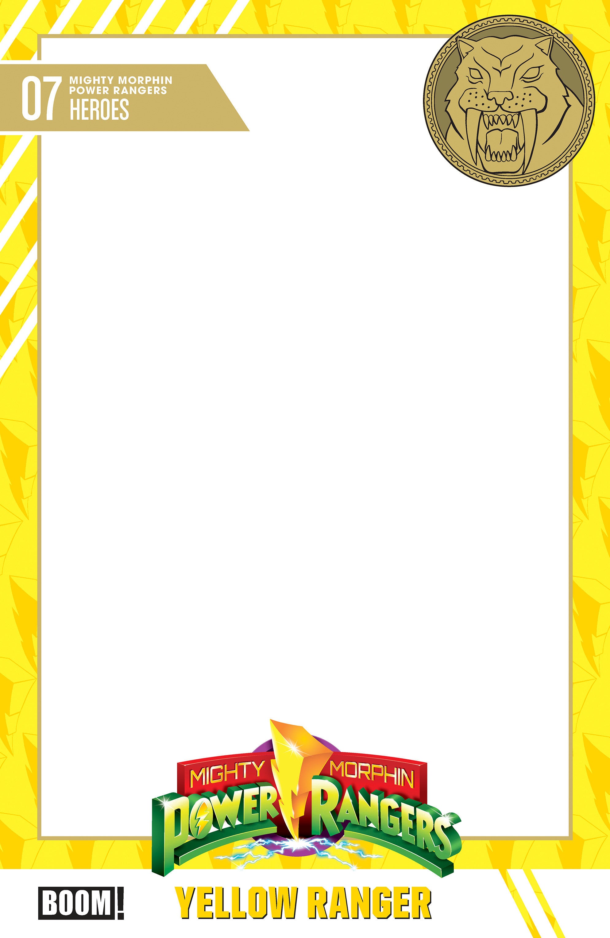 MIGHTY MORPHIN POWER RANGERS (2026) #7 D TRADING CARD BLANK SKETCH VARIANT