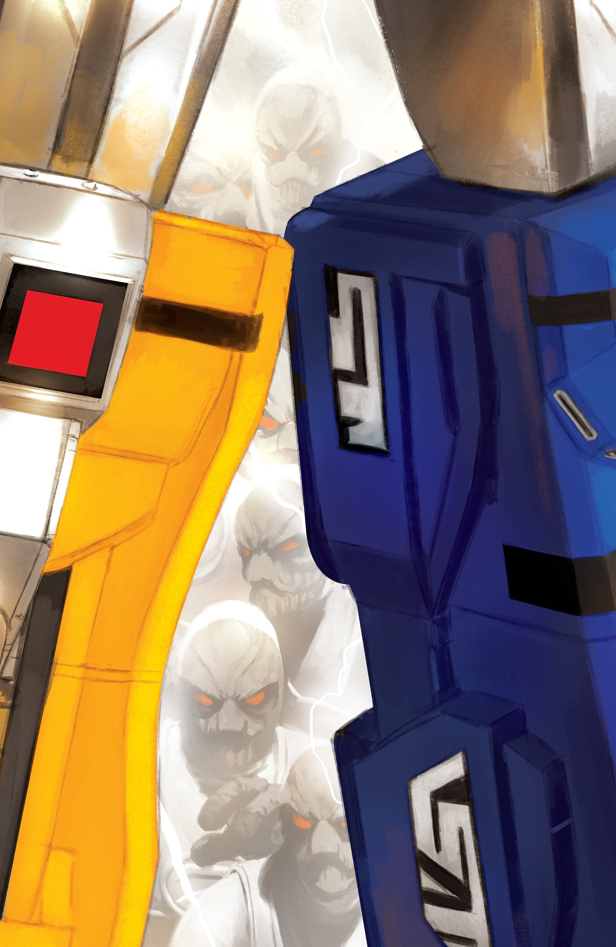 MIGHTY MORPHIN POWER RANGERS (2026) #8 C MEGAZORD CARD STOCK CONNECTING VARIANT (FULL ART, MERCADO)