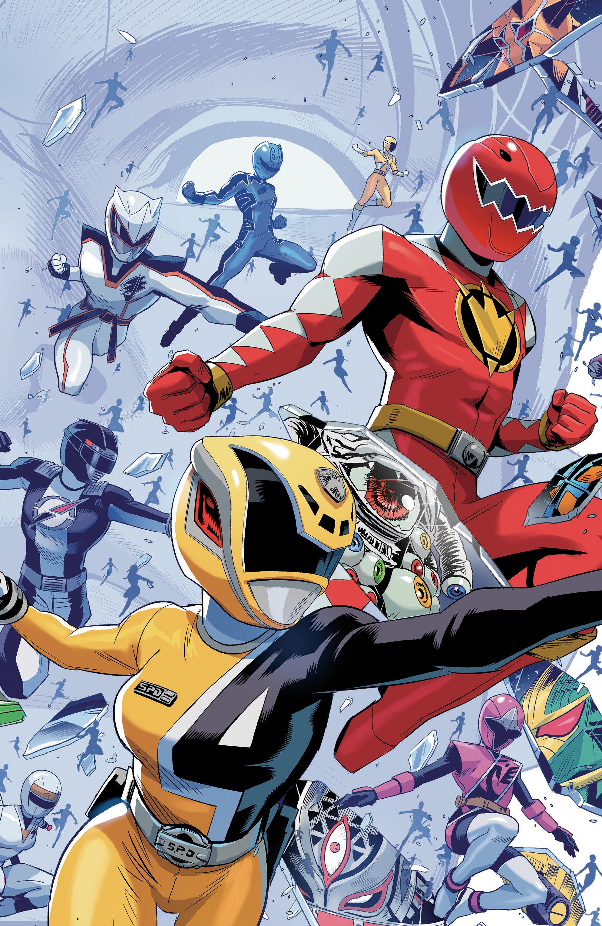 POWER RANGERS UNLIMITED #3 C EVERY RANGER EVER CARD STOCK CONNECTING VIRGIN ZONNO 