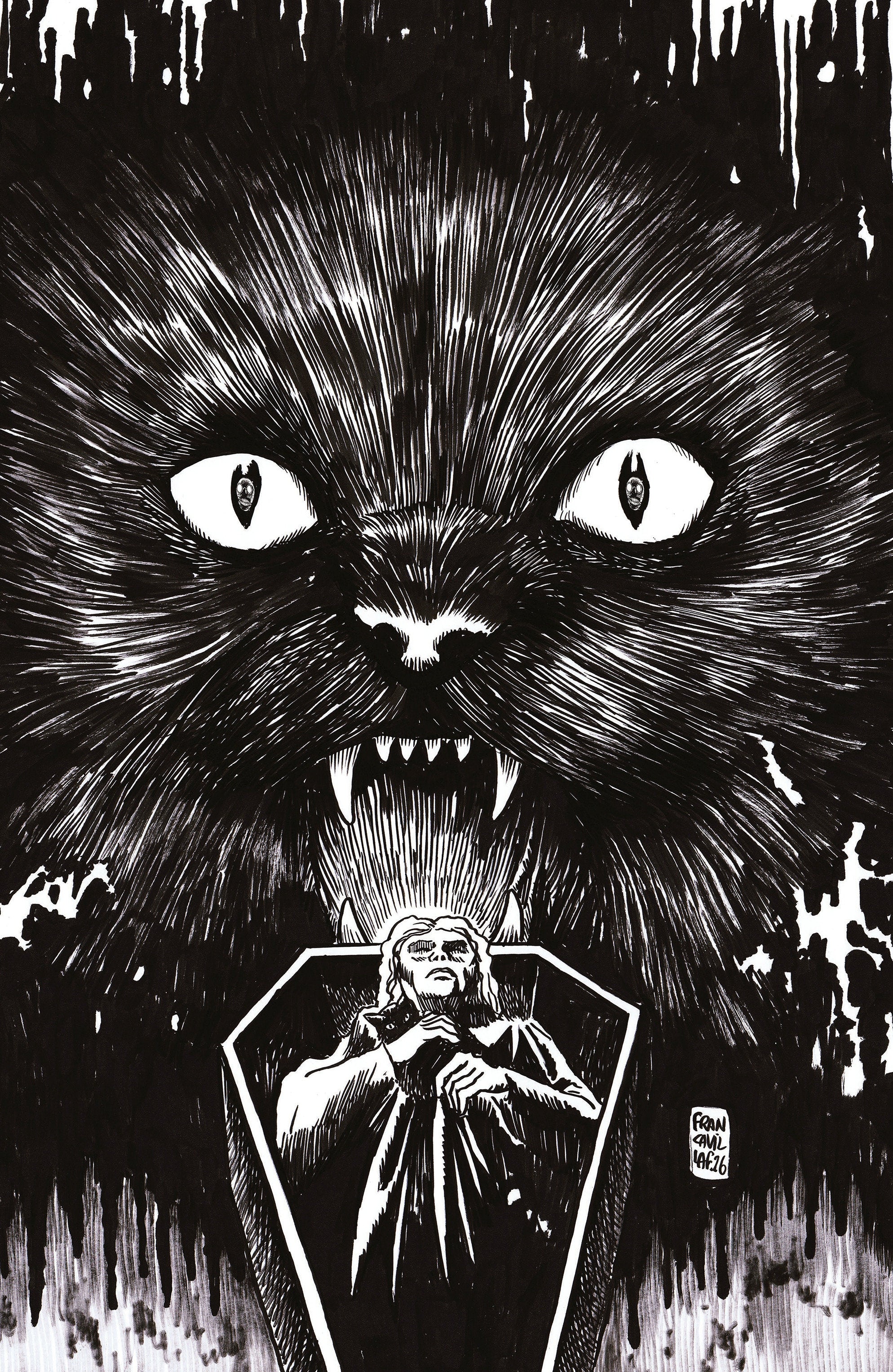 STUFF OF NIGHTMARES: THE CAT IN THE COFFIN #1 I UNLIMITED VIRGIN FRANCAVILLA