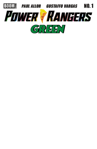 POWER RANGERS GREEN #1 D BLANK SKETCH