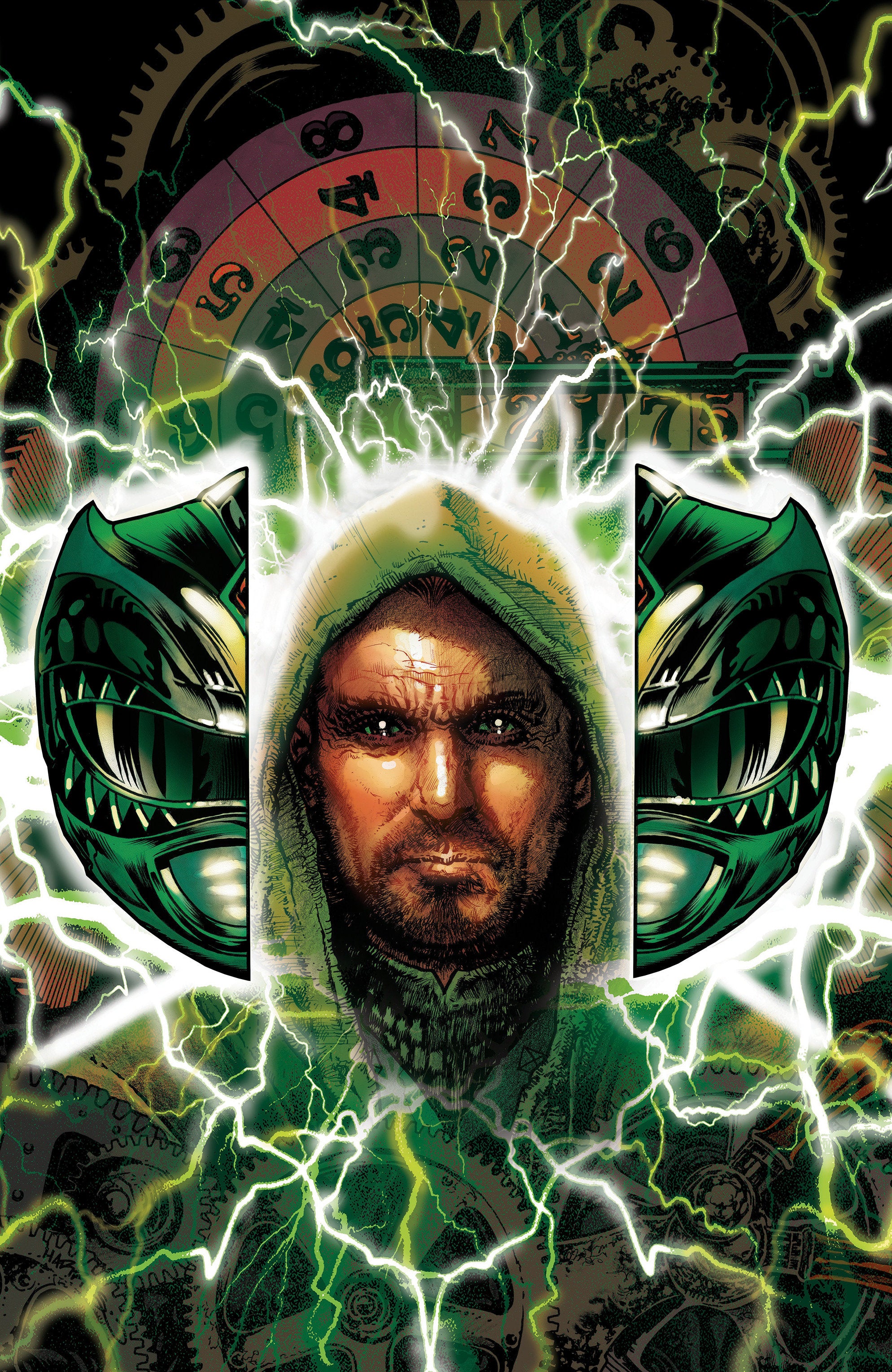 POWER RANGERS GREEN #1 F FOIL VIRGIN FOIL HARRIS