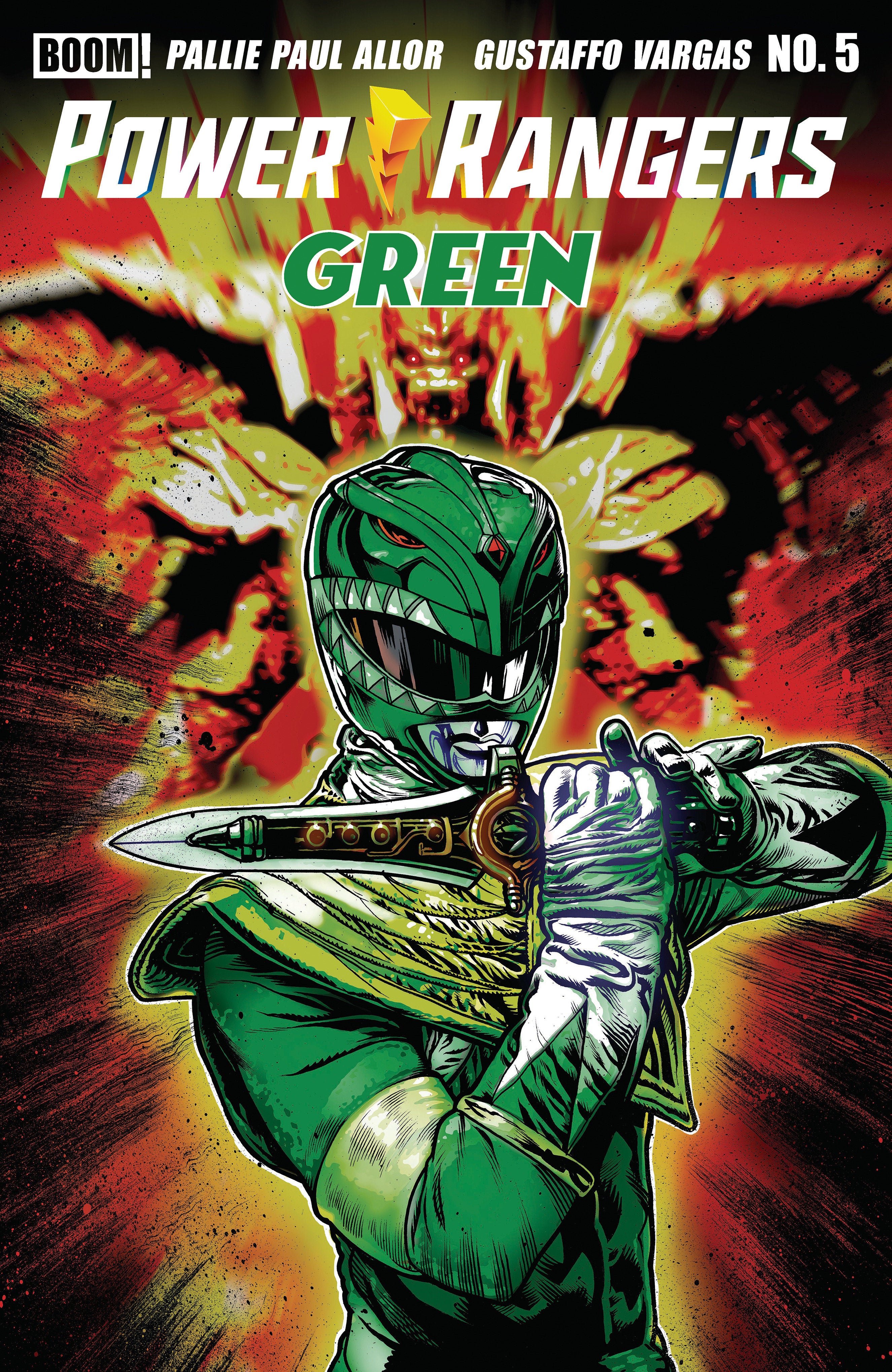 POWER RANGERS GREEN #5 A MAIN (DRESSED, HARRIS)