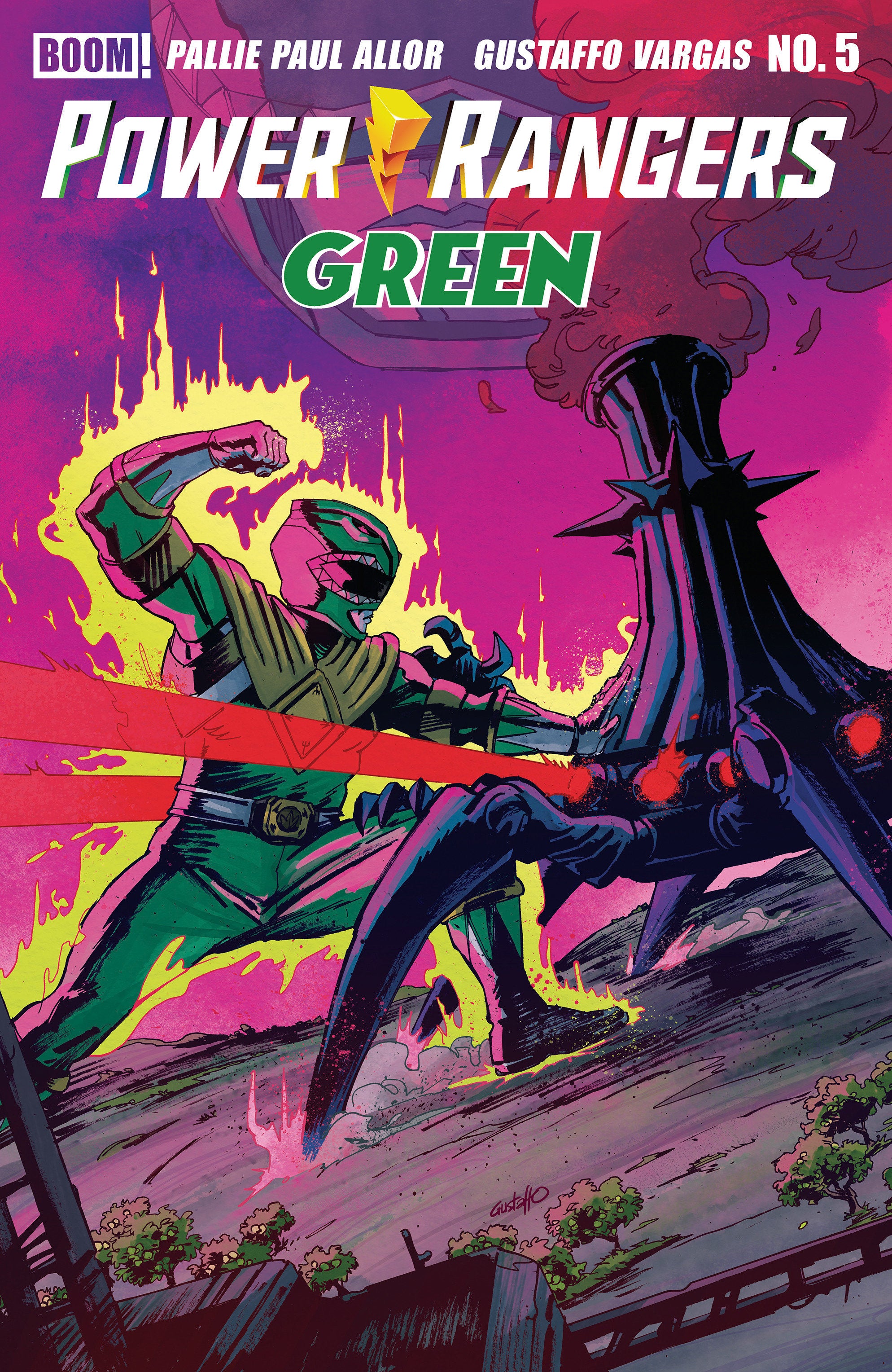 POWER RANGERS GREEN #5 B VARIANT (DRESSED, VARGAS)