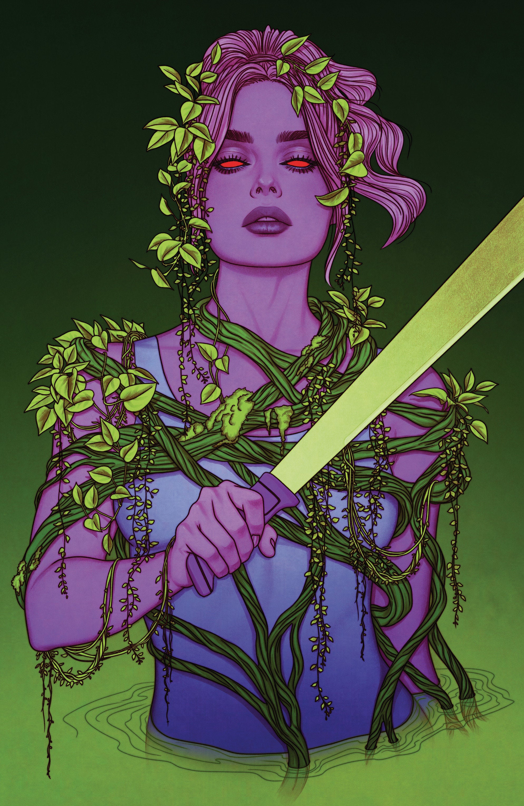 SWAMP THING IS KILLING THE CHILDREN #1 F GLOW IN THE DARK VARIANT (FULL ART, GLOW IN THE DARK, FRISON)