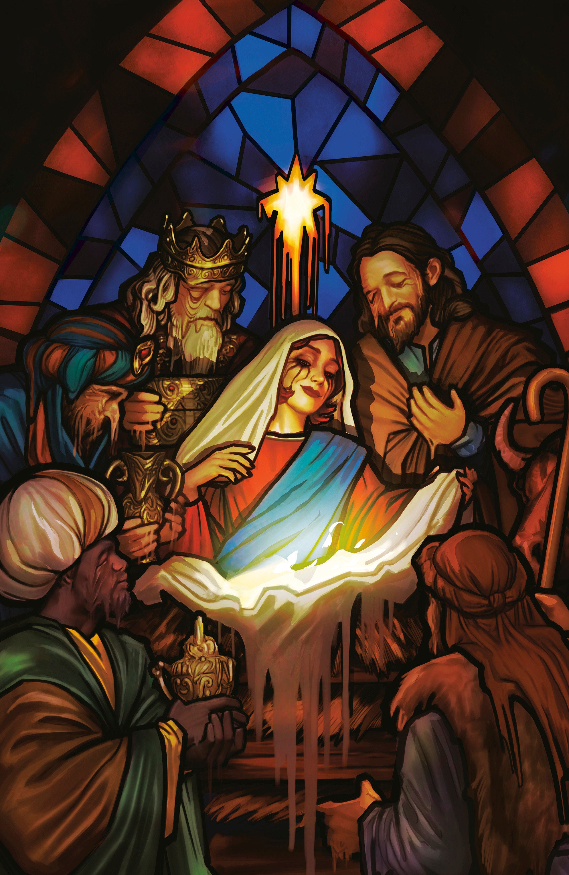 CHRISTMAS DARKNESS #1 G UNLIMITED VARIANT (FULL ART, PUEBLA)
