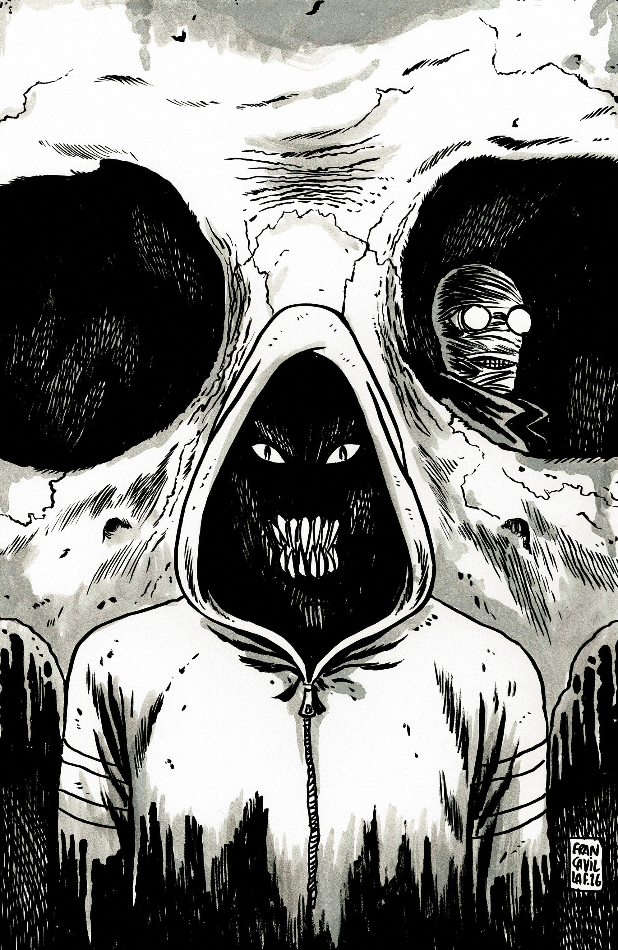 STUFF OF NIGHTMARES: THE HOODIE #1 D GLOW IN THE DARK VARIANT (FULL ART, GLOW IN THE DARK, FRANCAVILLA)