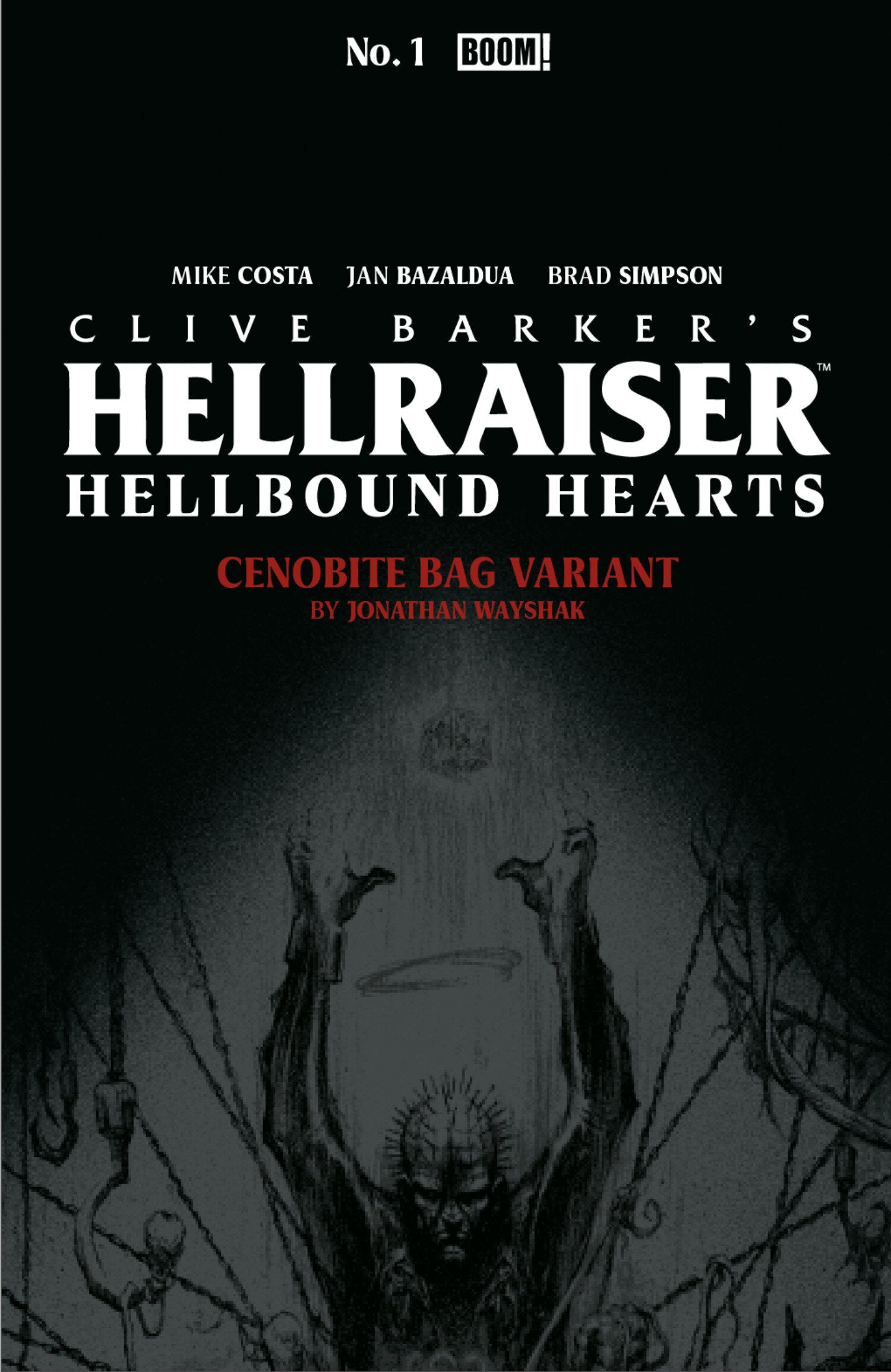 HELLRAISER: HELLBOUND HEARTS #1 C CENOBITE BAG VARIANT (FULL ART, WAYSHAK)