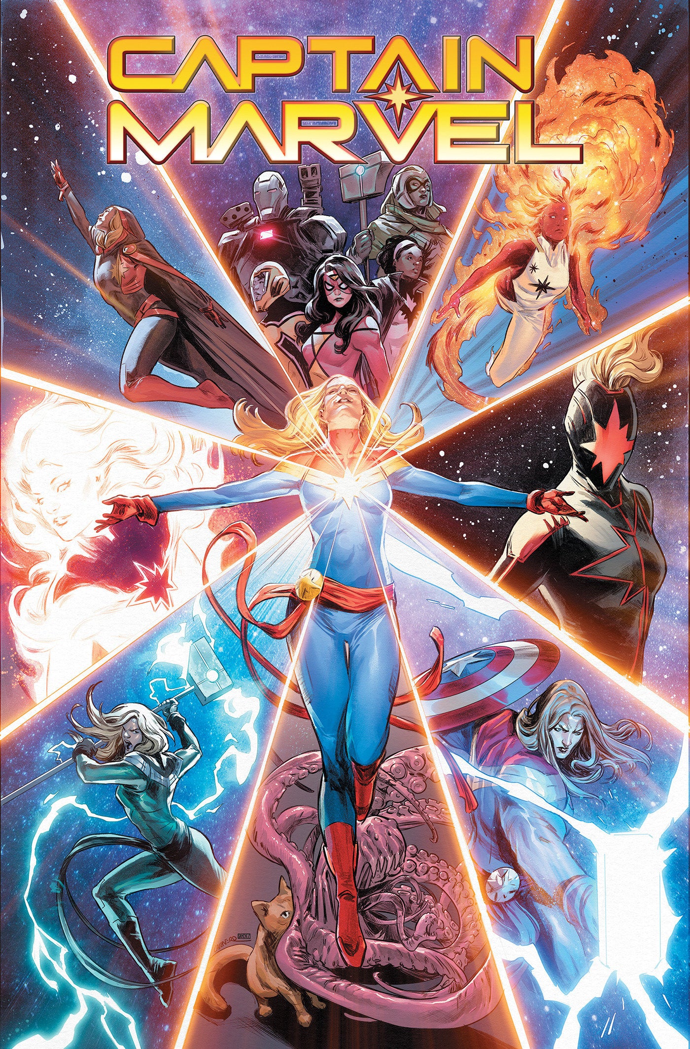 CAPTAIN MARVEL: HIGHEST, FURTHEST, FASTEST OMNIBUS CARMEN CARNERO COVER HARDCOVER