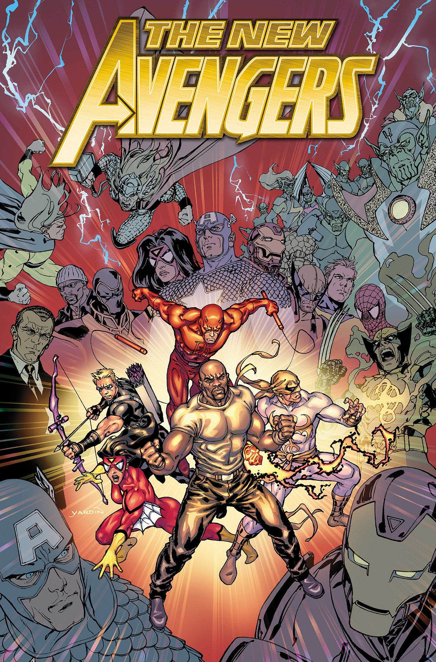 NEW AVENGERS OMNIBUS VOL. 3 DAVID YARDIN COVER [DM ONLY] HARDCOVER