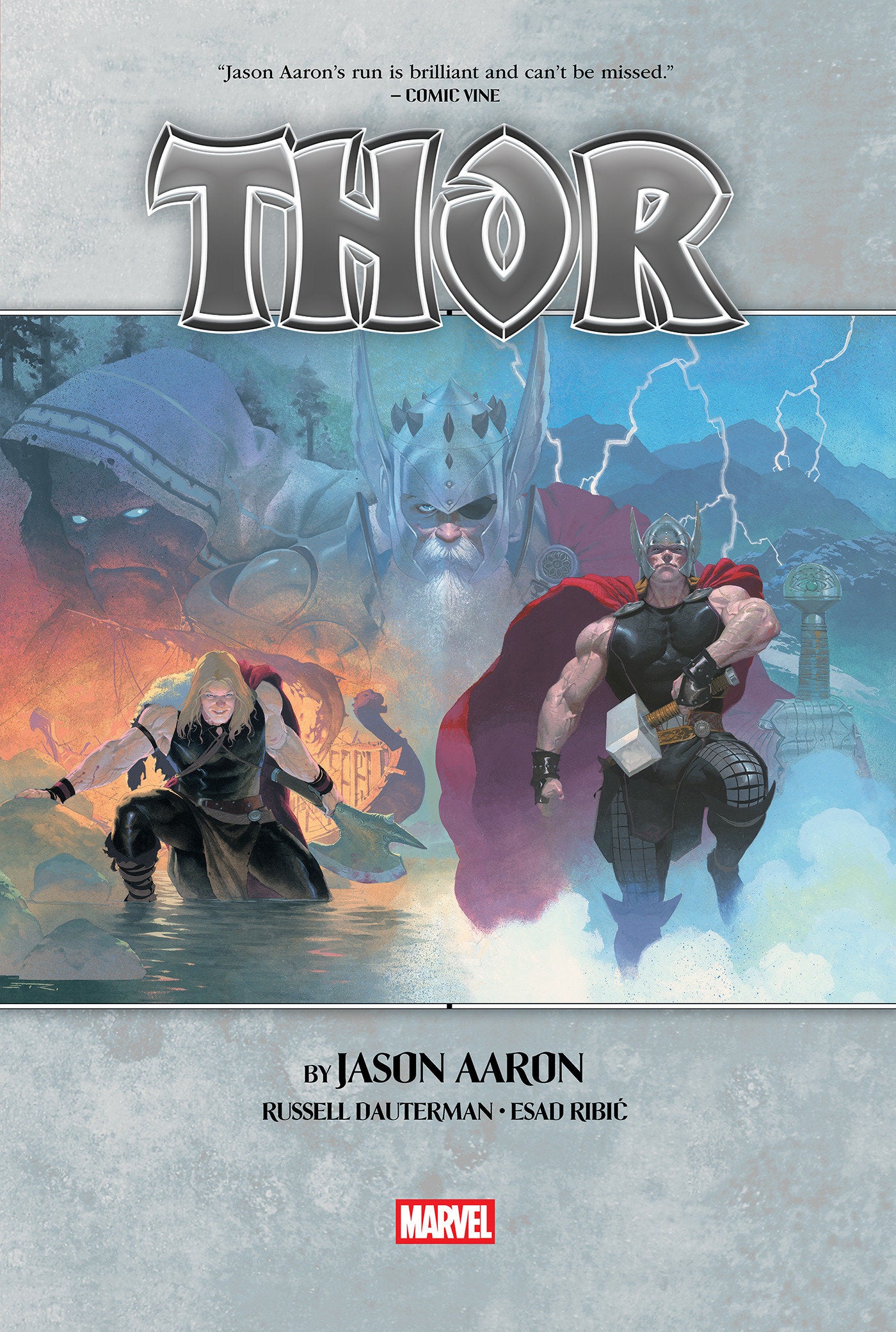 THOR BY JASON AARON OMNIBUS VOL. 1 ESAD RIBIC COVER [NEW PRINTING] HARDCOVER