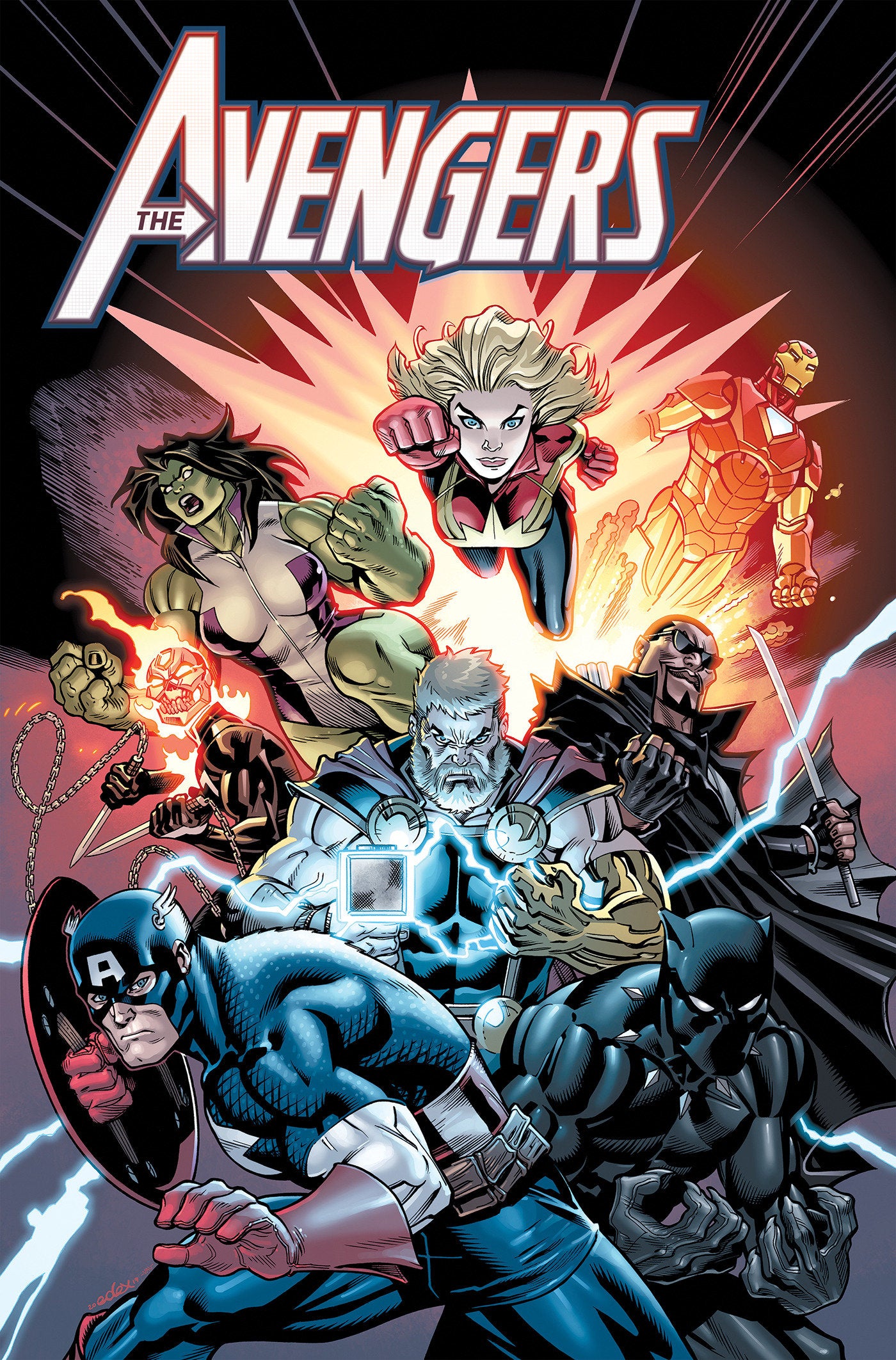 AVENGERS BY JASON AARON OMNIBUS VOL. 1 SARA PICHELLI COVER [DM ONLY] HARDCOVER