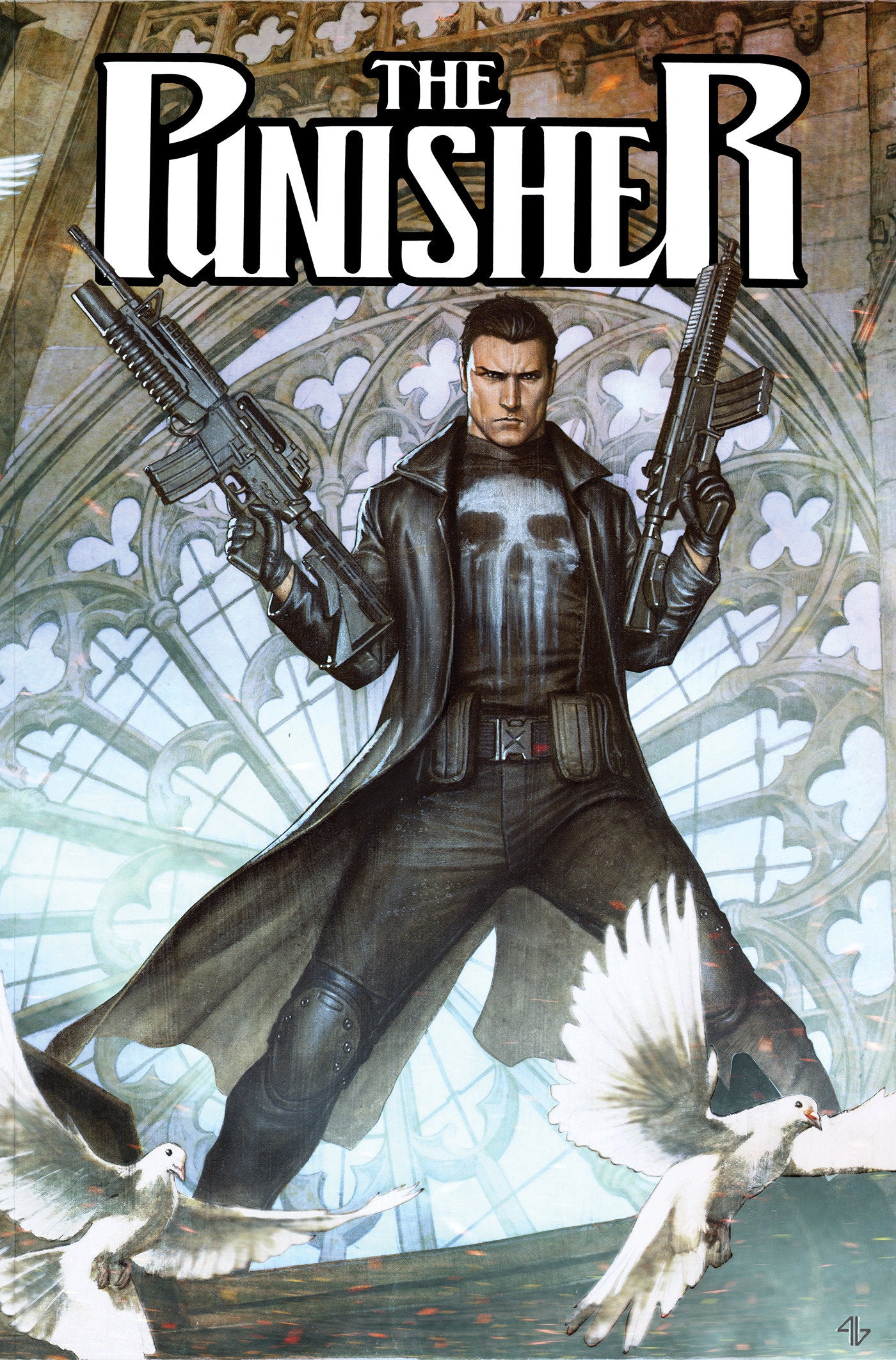 PUNISHER: ENTER THE WAR ZONE OMNIBUS ADI GRANOV COVER [DM ONLY] HARDCOVER