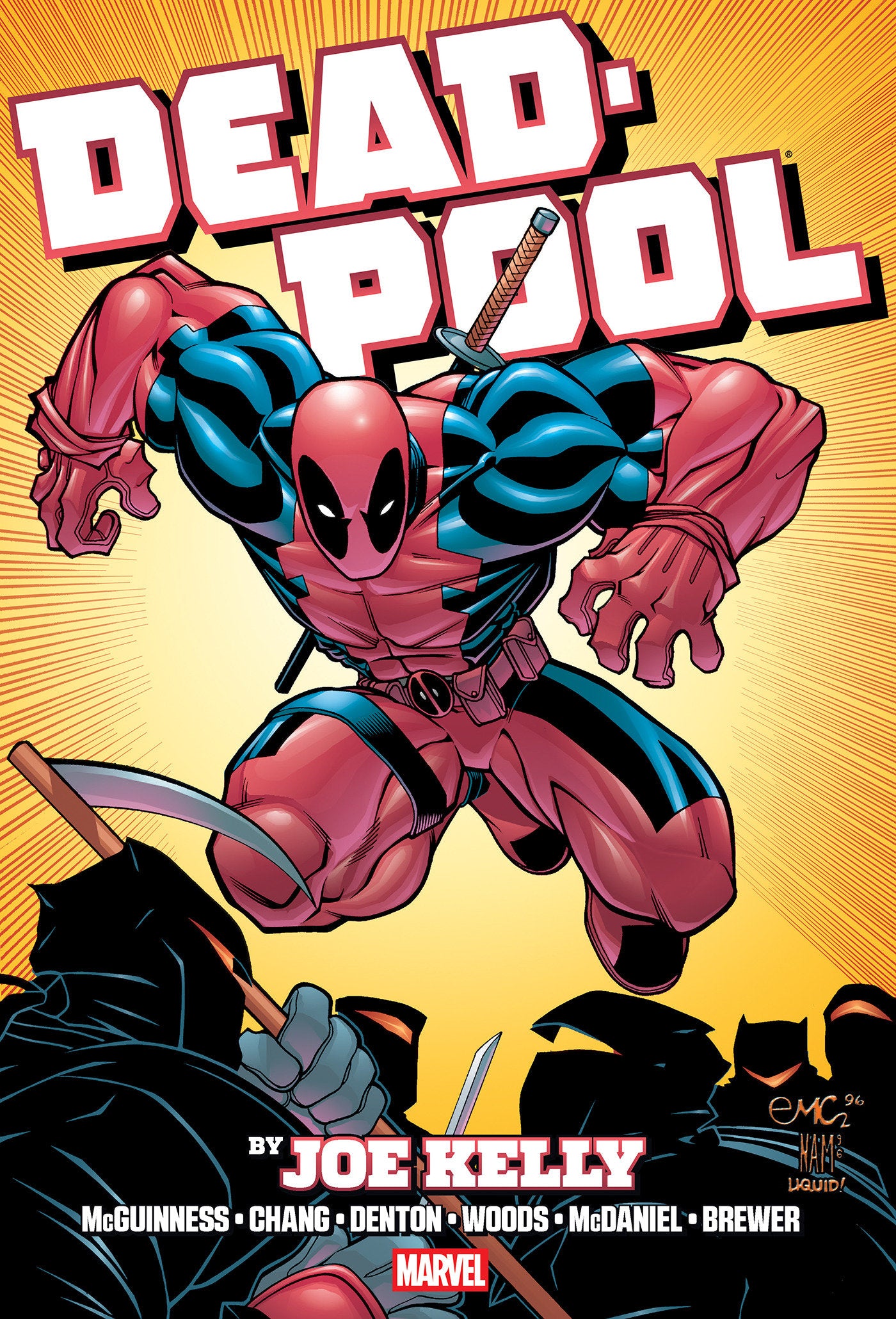 DEADPOOL BY JOE KELLY OMNIBUS ED MCGUINNESS NINJA COVER [NEW PRINTING, DM ONLY] HARDCOVER