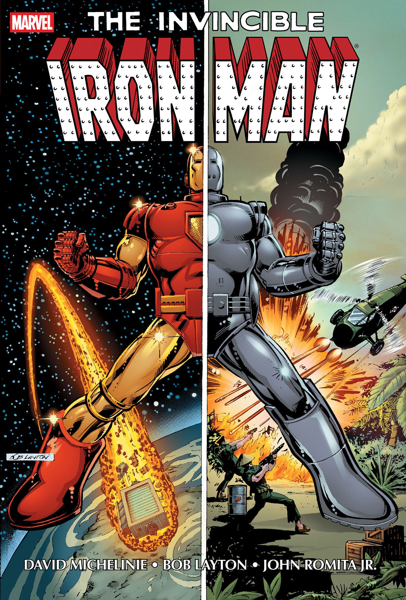 IRON MAN BY MICHELINIE, LAYTON & ROMITA JR. OMNIBUS VOL. 1 BOB LAYTON COVER [NEW PRINTING, DM ONLY] HARDCOVER