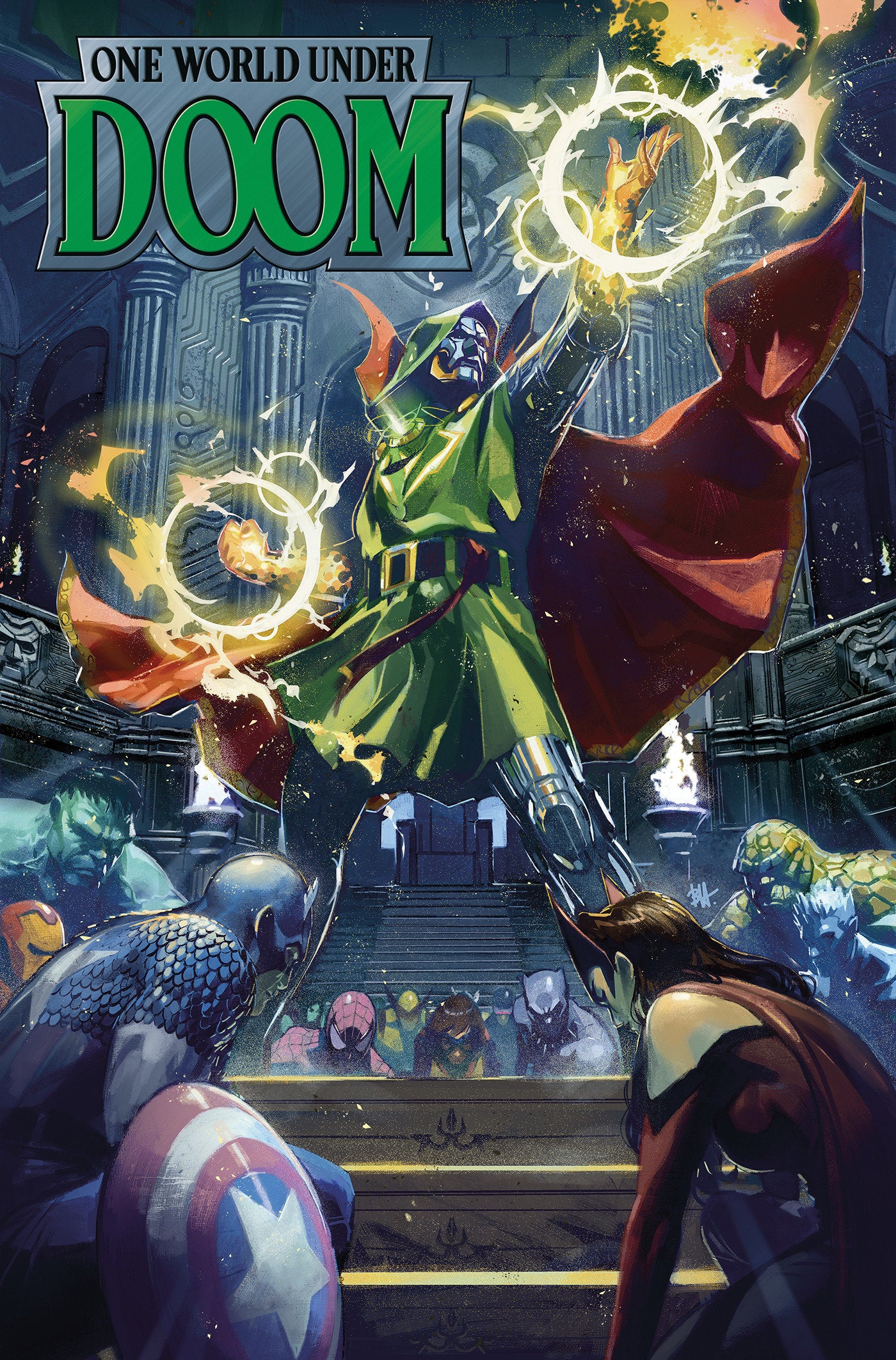 ONE WORLD UNDER DOOM OMNIBUS BEN HARVEY COVER HARDCOVER