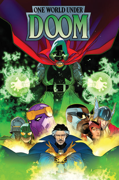 ONE WORLD UNDER DOOM OMNIBUS R.B. SILVA COVER [DM ONLY] HARDCOVER