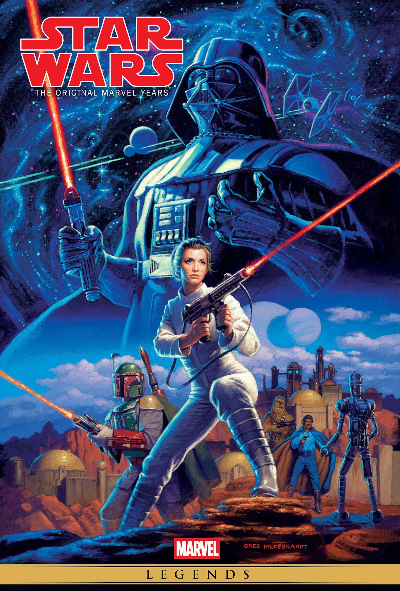 STAR WARS: THE ORIGINAL MARVEL YEARS OMNIBUS VOL. 2 GREG HILDEBRANDT COVER [NEW PRINTING, DM ONLY] HARDCOVER