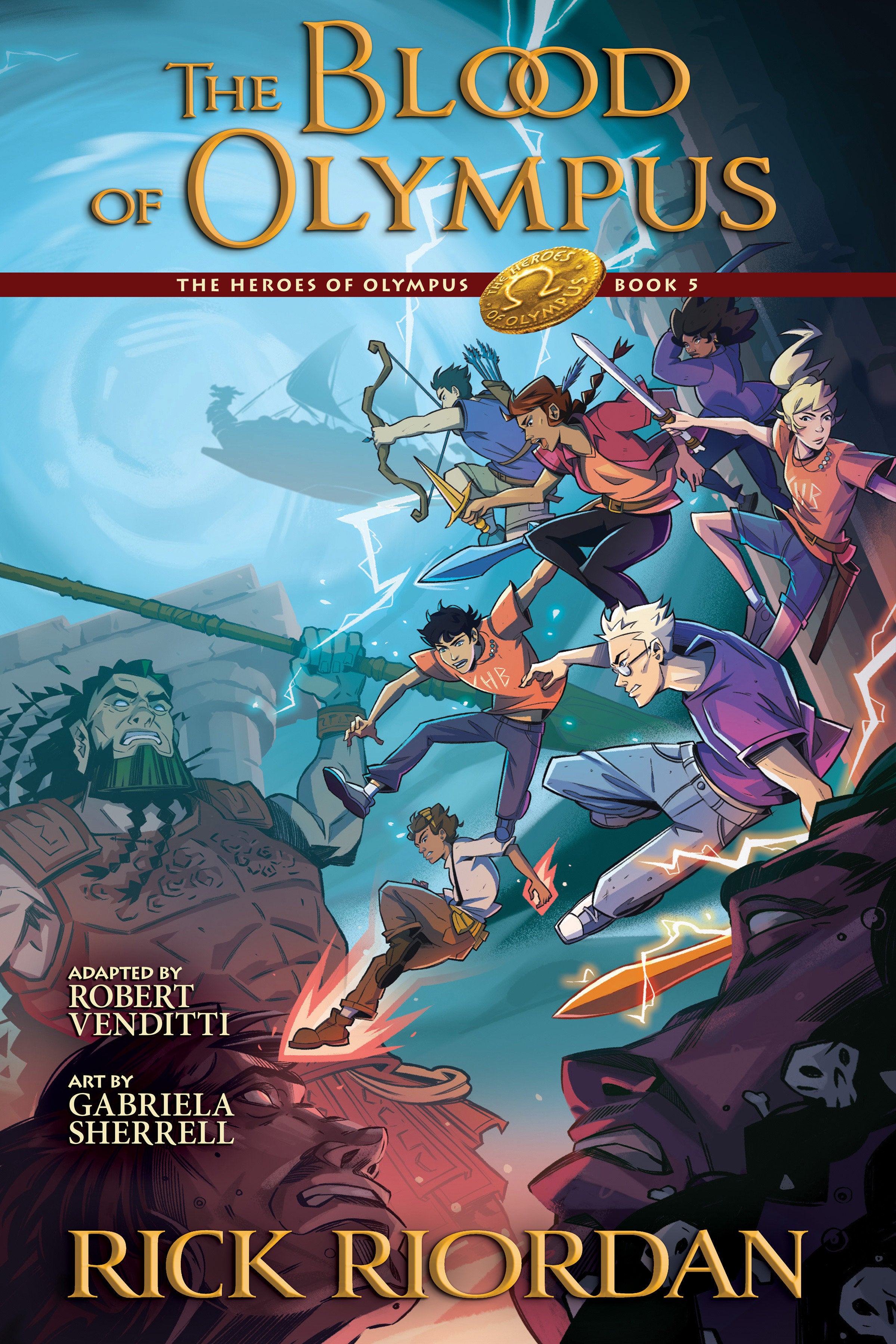 HEROES OF OLYMPUS, THE, BOOK FIVE: THE BLOOD OF OLYMPUS, THE GRAPHIC NOVEL HARDCOVER