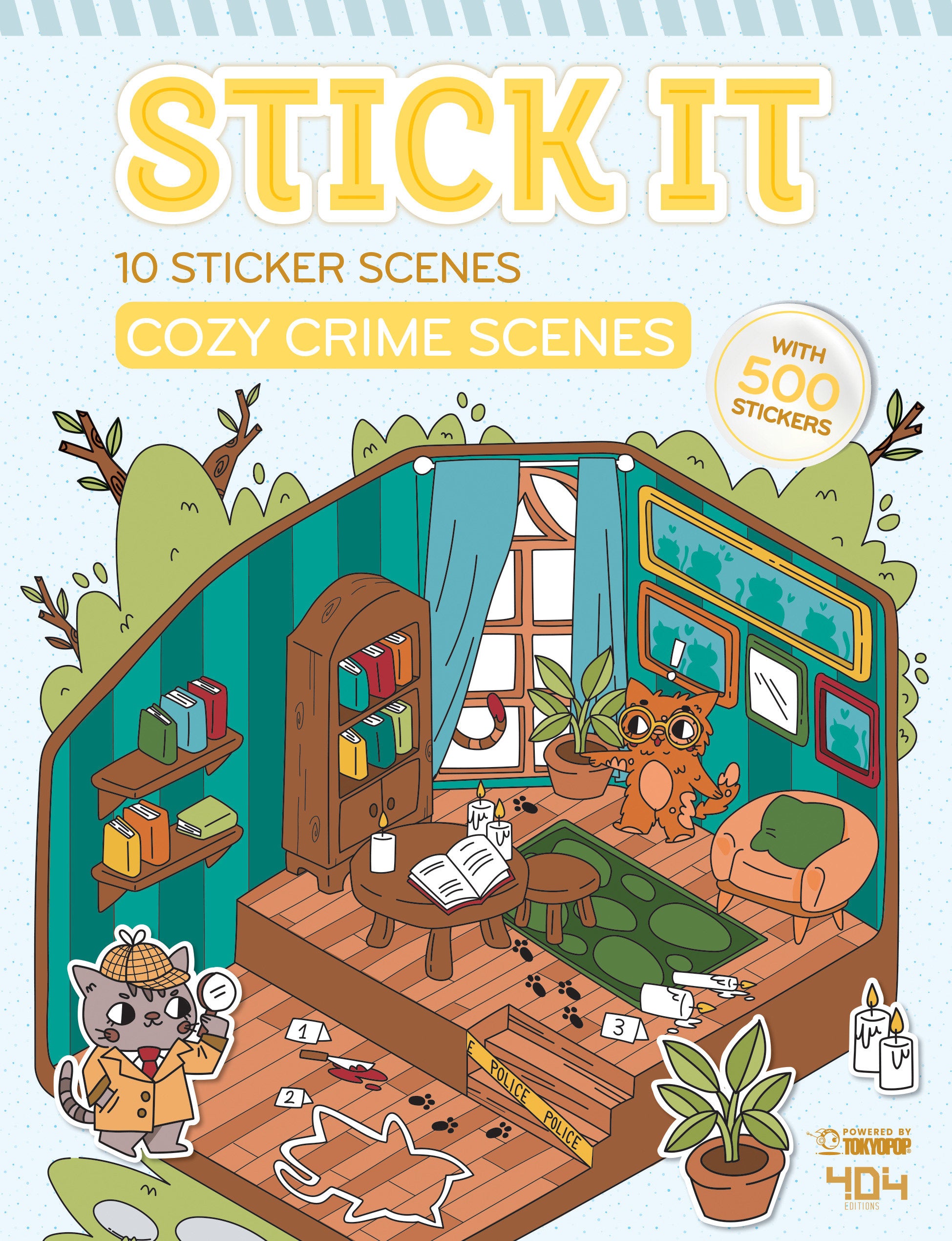 STICK IT - COZY CRIME SCENES STICKER BOOK