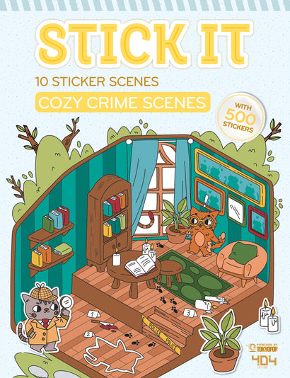 STICK IT - COZY CRIME SCENES STICKER BOOK