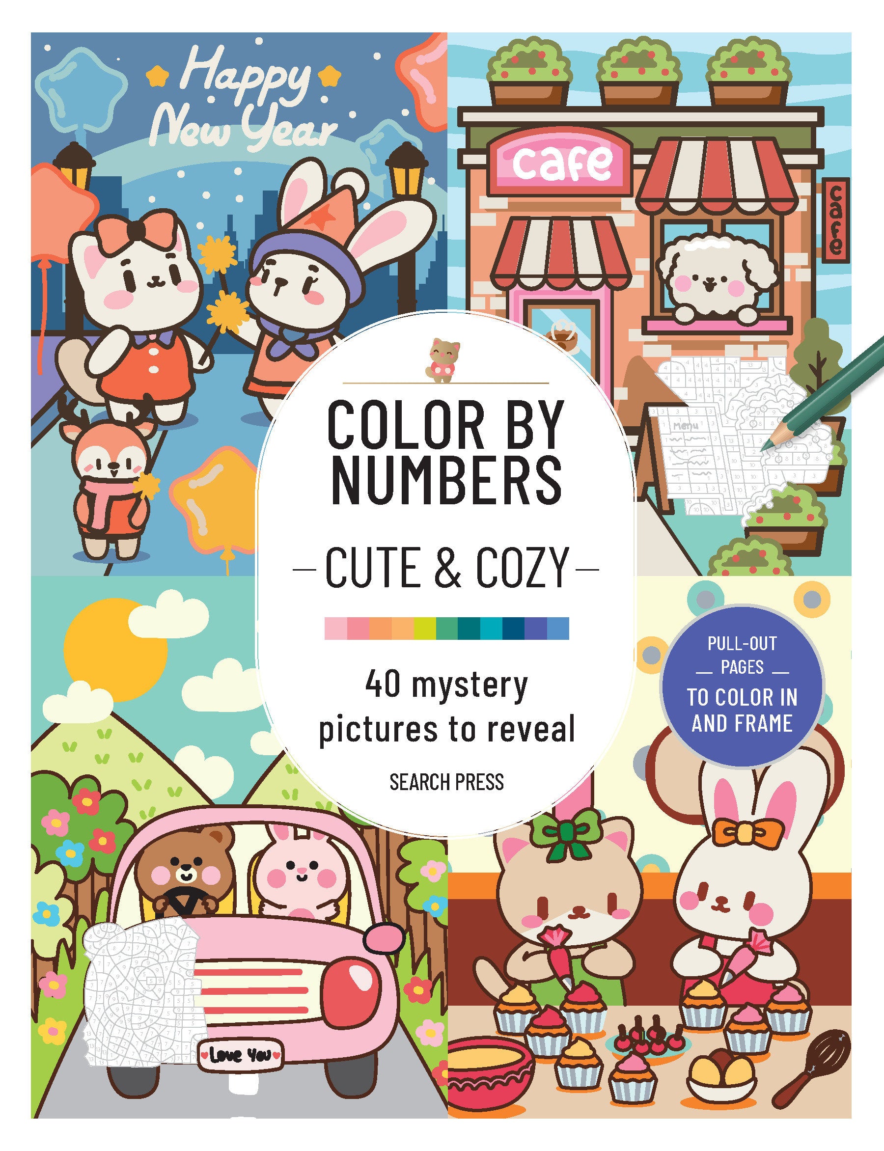 COLOR BY NUMBERS CUTE AND COZY TRADE PAPERBACK