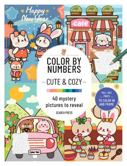 COLOR BY NUMBERS CUTE AND COZY TRADE PAPERBACK