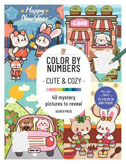 COLOR BY NUMBERS CUTE AND COZY TRADE PAPERBACK
