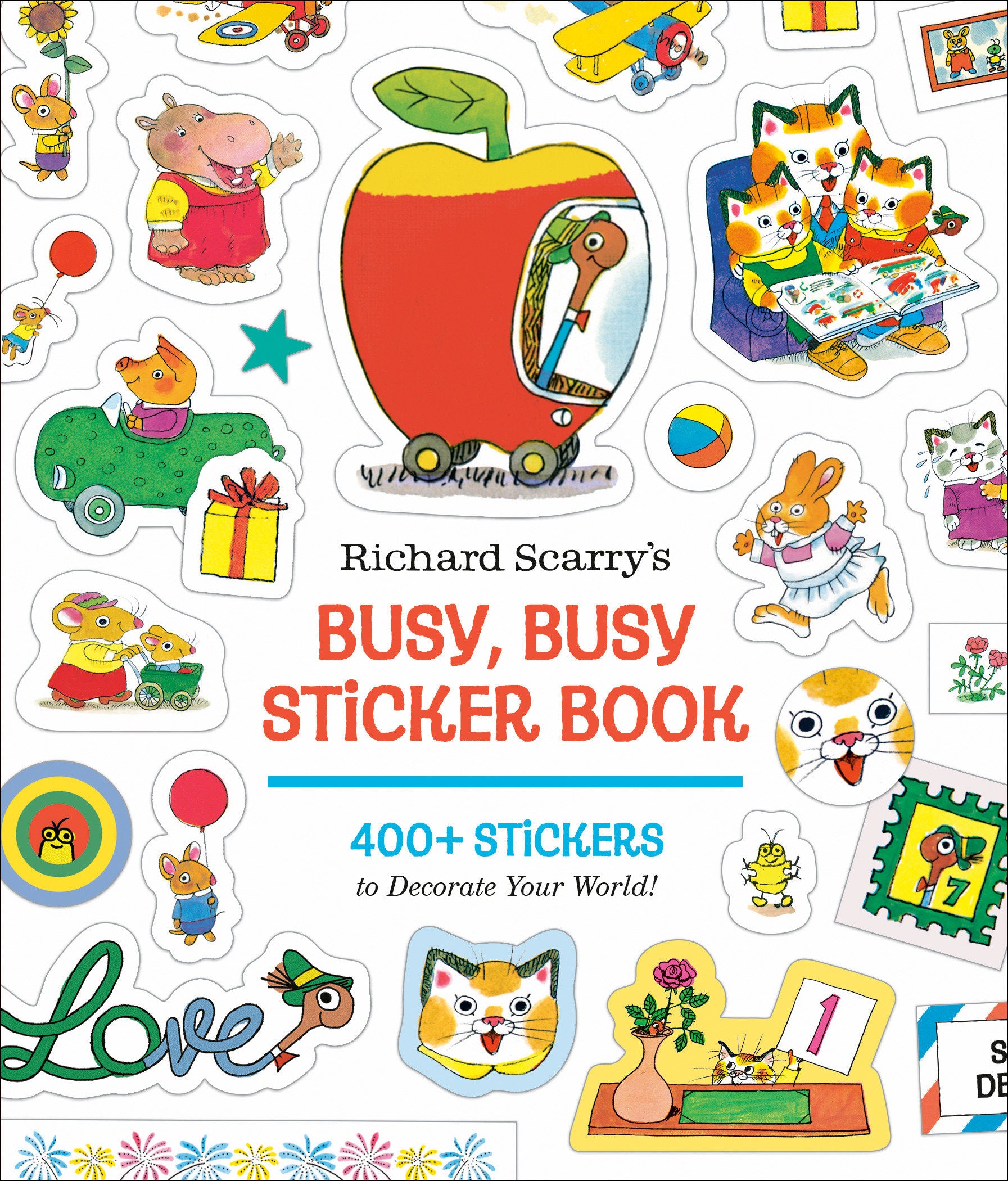 RICHARD SCARRY'S BUSY, BUSY STICKER BOOK TRADE PAPERBACK