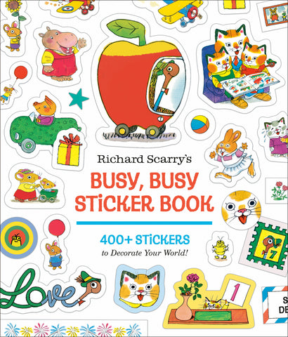 RICHARD SCARRY'S BUSY, BUSY STICKER BOOK TRADE PAPERBACK