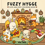 FUZZY HYGGE COLORING BOOK