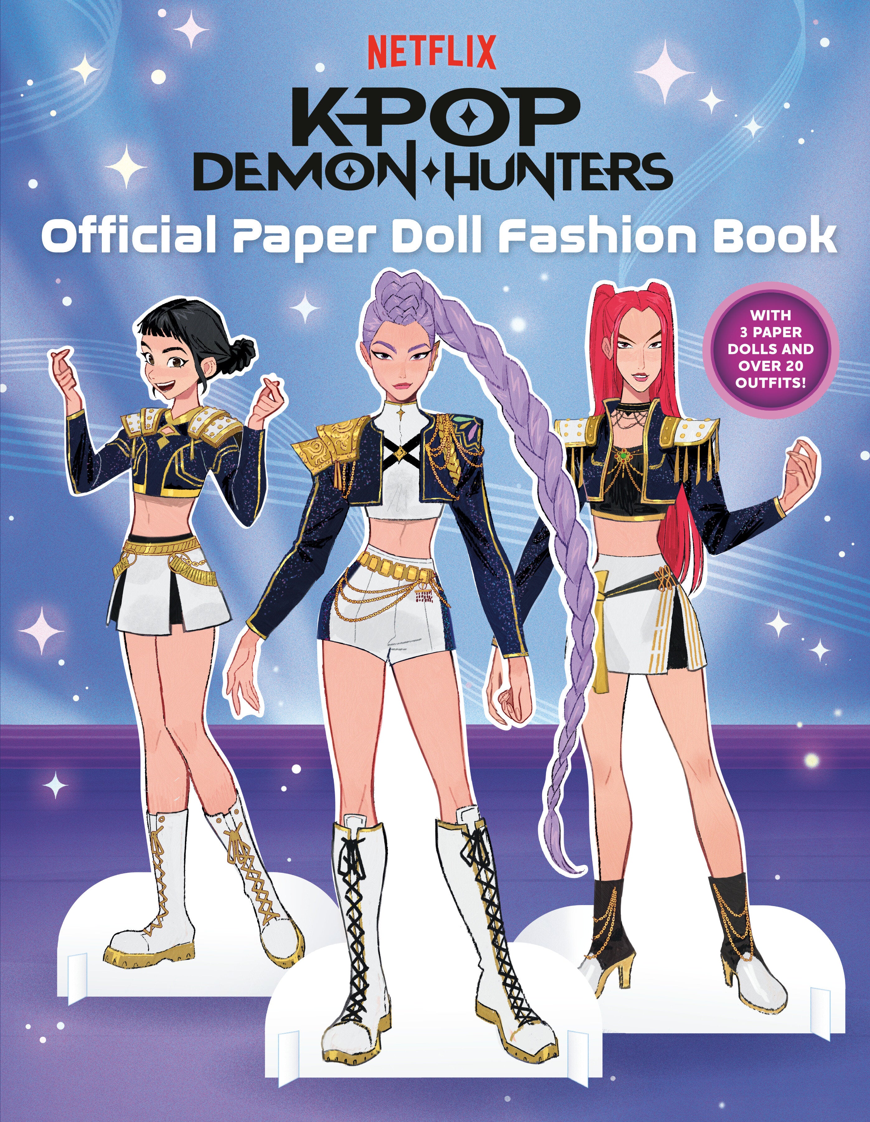 KPOP DEMON HUNTERS OFFICIAL PAPER DOLL FASHION BOOK TRADE PAPERBACK