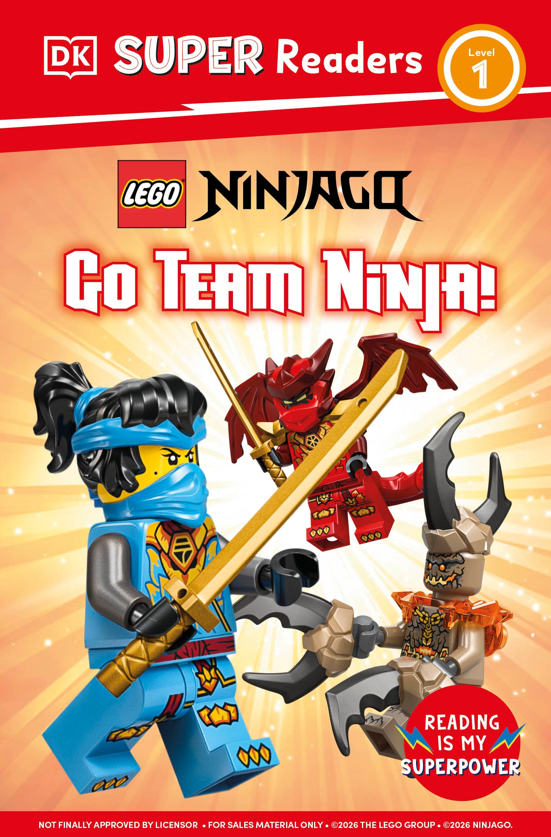 DK SUPER READERS LEVEL 1 LEGO NINJAGO GO TEAM NINJA TRADE PAPERBACK