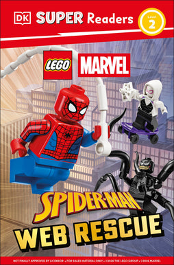 DK SUPER READERS LEVEL 2 LEGO SPIDER-MAN WEB RESCUE HARDCOVER