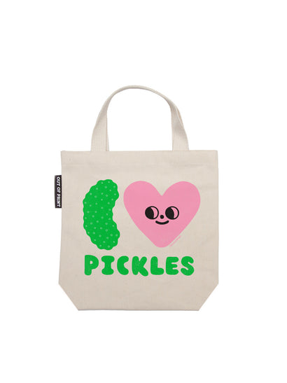 SUZY ULTMAN: I HEART PICKLES MINI TOTE