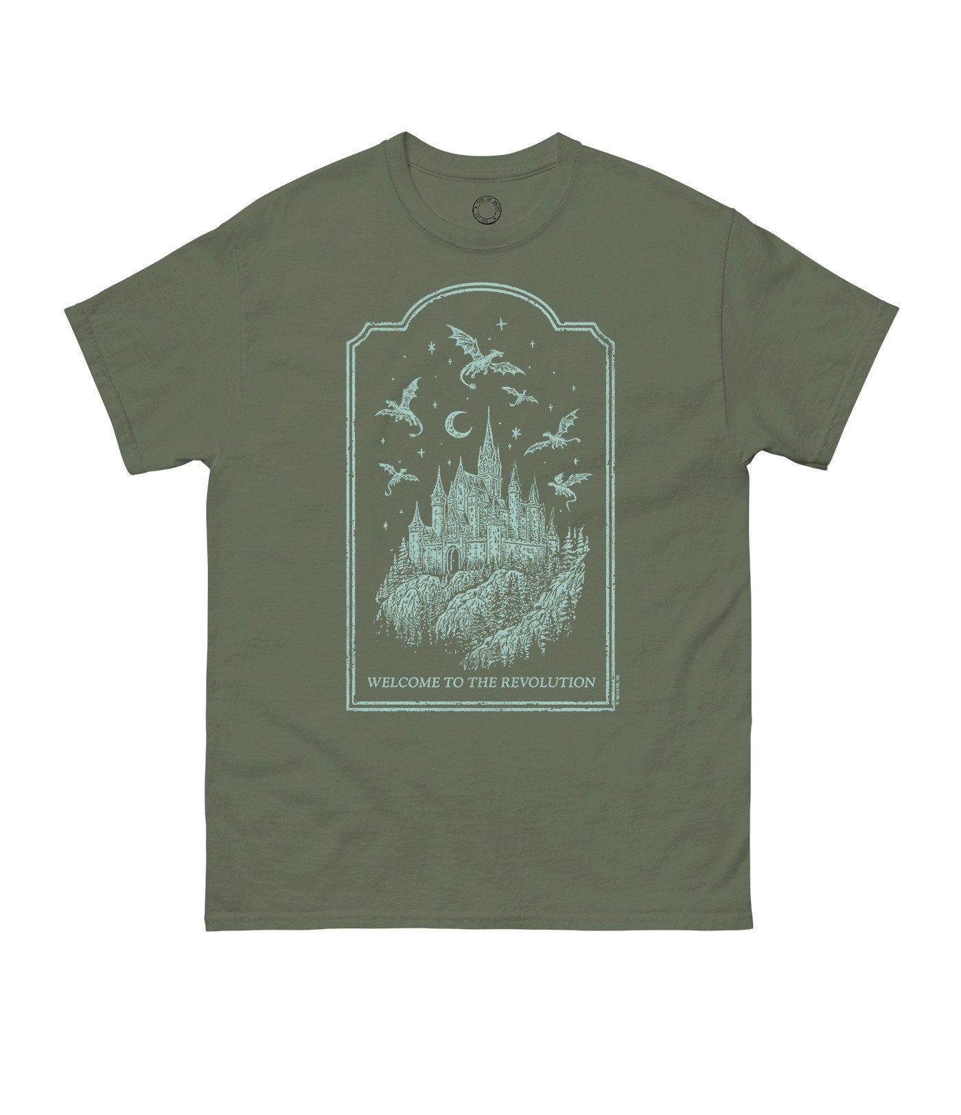 REBECCA YARROS'S FOURTH WING: WELCOME TO THE REVOLUTION UNISEX T-SHIRT XX-LARGE