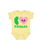SUZY ULTMAN: I HEART PICKLES BABY BODYSUIT - 6 MO