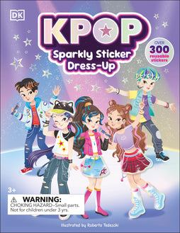K-POP SPARKLY STICKER DRESS-UP TRADE PAPERBACK