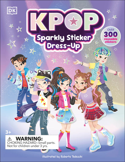 K-POP SPARKLY STICKER DRESS-UP TRADE PAPERBACK