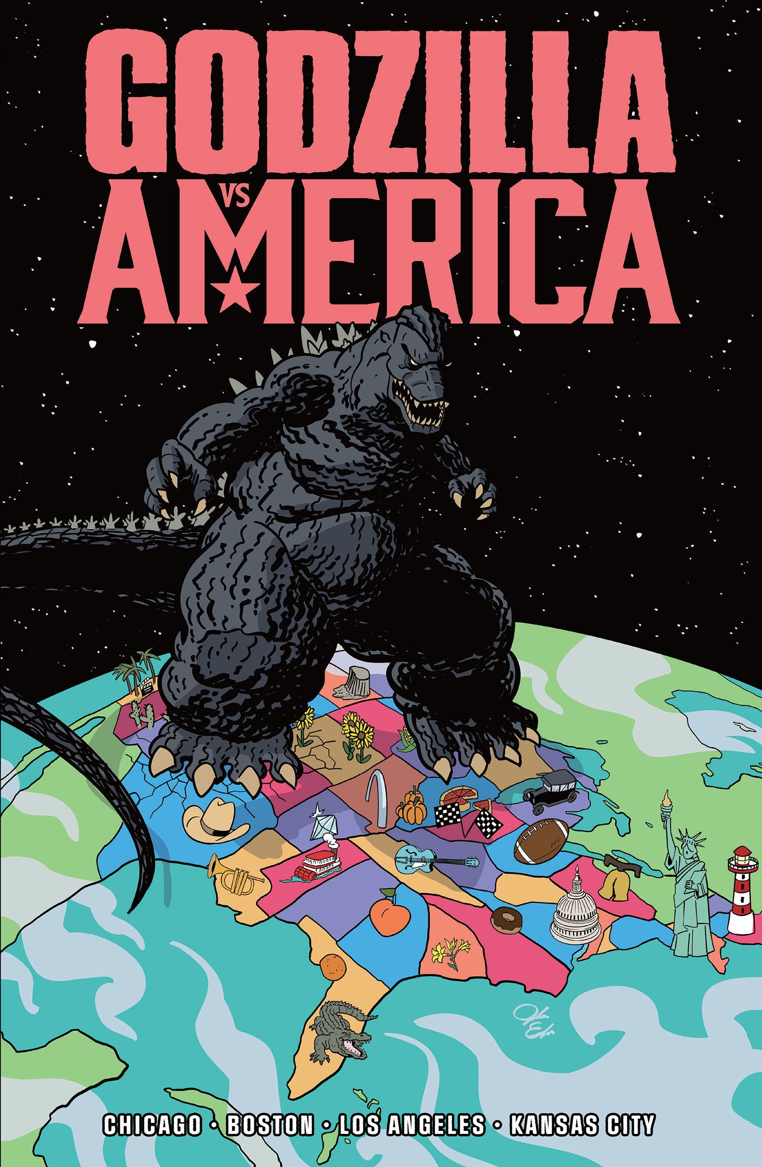 GODZILLA VS. AMERICA: BOSTON, CHICAGO, KANSAS CITY, LOS ANGELES TRADE PAPERBACK