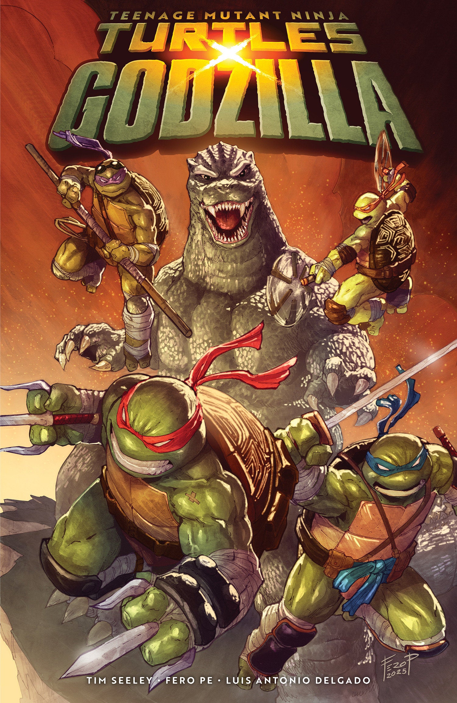 TEENAGE MUTANT NINJA TURTLES X GODZILLA TRADE PAPERBACK