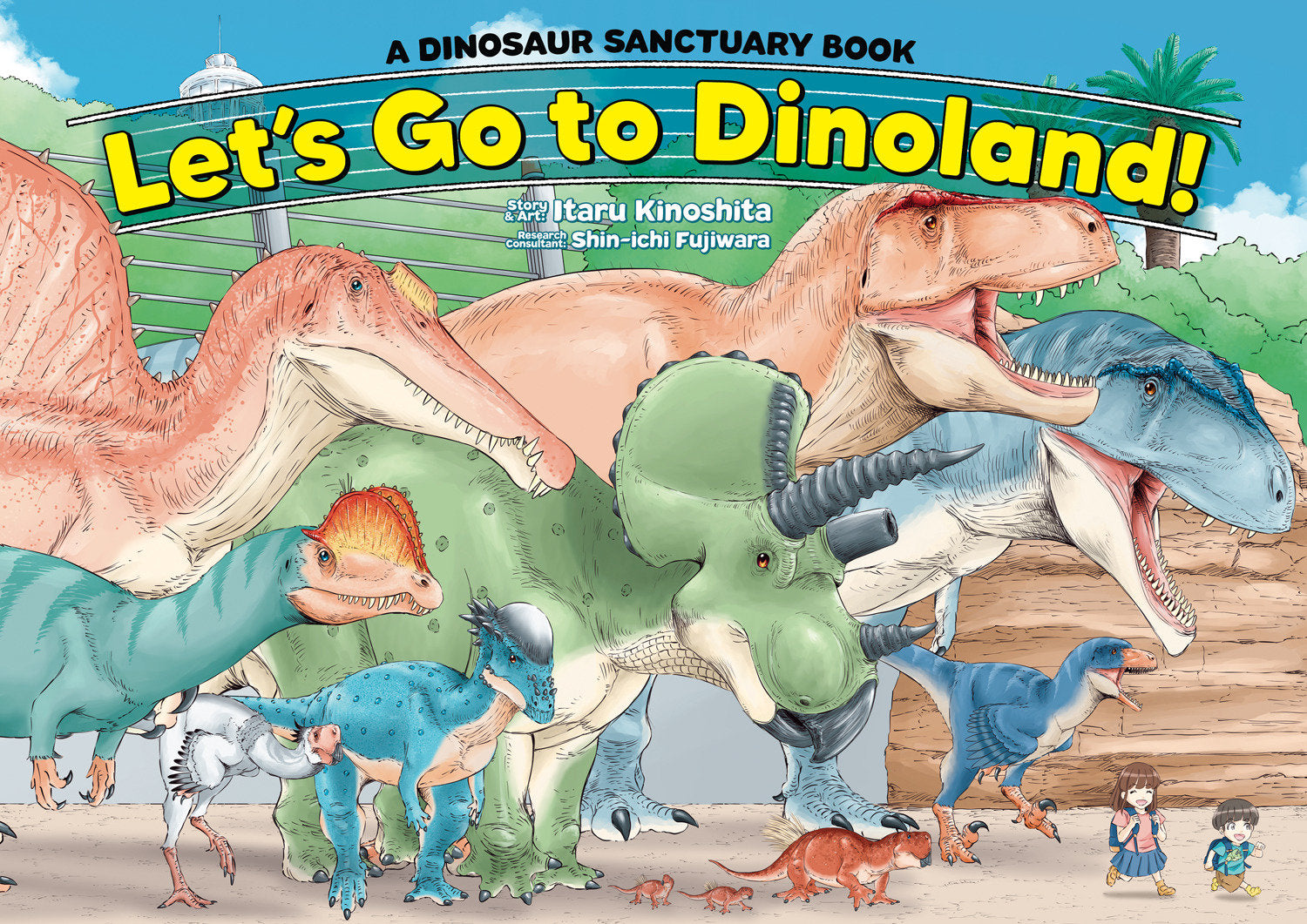 LET'S GO TO DINOLAND! - A DINOSAUR SANCTUARY BOOK HARDCOVER