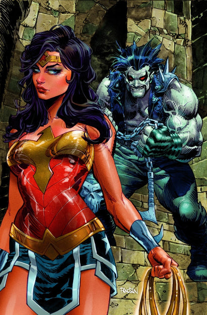 DC K.O. WONDER WOMAN VS LOBO #1 (ONE SHOT) COVER B DAN PANOSIAN CARD STOCK VARIANT