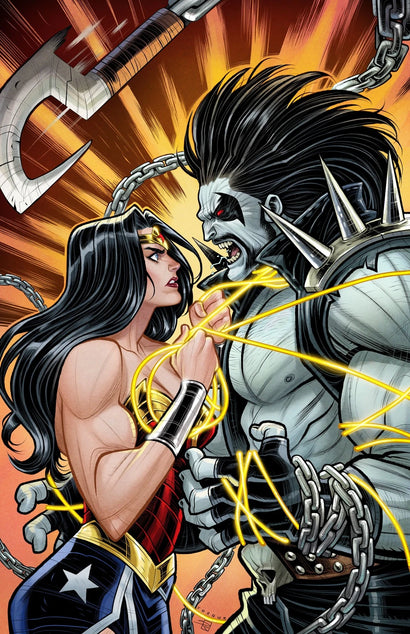 DC K.O. WONDER WOMAN VS LOBO #1 (ONE SHOT) COVER D ELIZABETH TORQUE CARD STOCK VARIANT