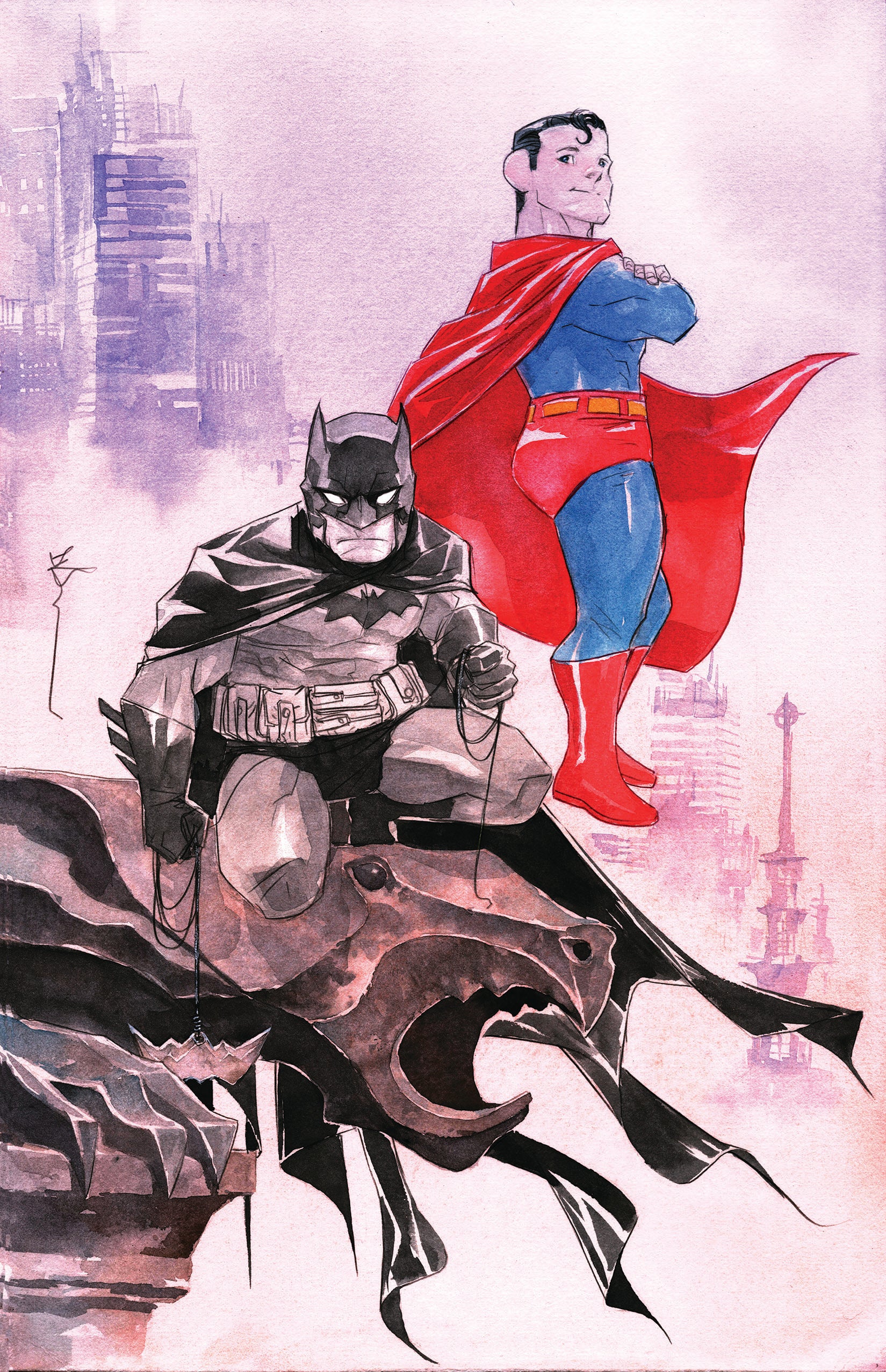 BATMAN SUPERMAN WORLDS FINEST #25 COVER C DUSTIN NGUYEN CARD STOCK VARIANT