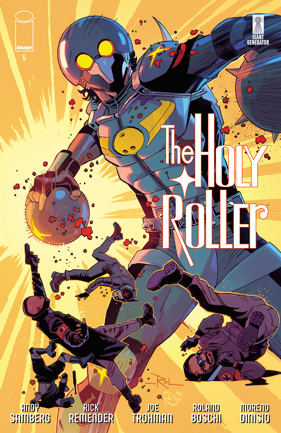 HOLY ROLLER #5 COVER A ROLAND BOSCHI & MORENO DINISIO