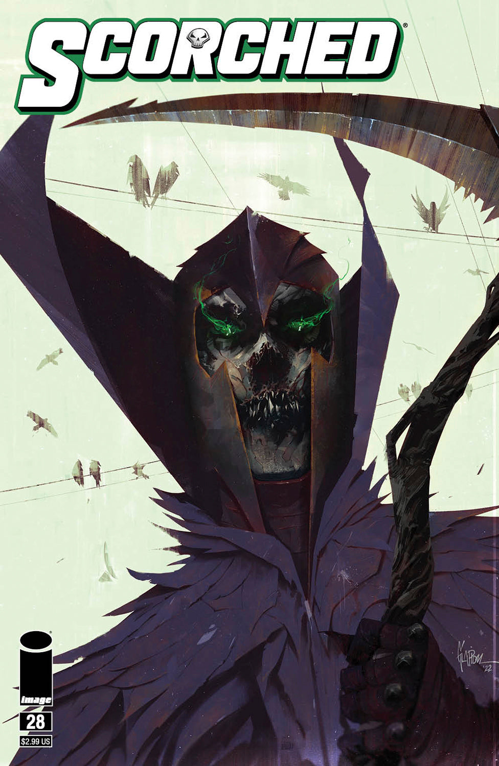 SPAWN SCORCHED #28 COVER A JONATHAN GLAPION